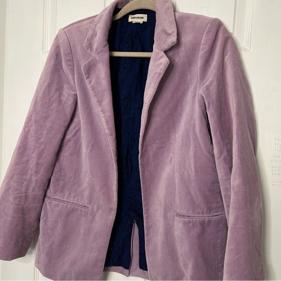 Zadig & Voltaire Volly Velours Open Front Blazer - Picture 5 of 15